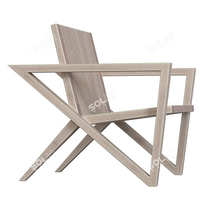 Elegant Line Chair: Hyojoo 3D model image 4