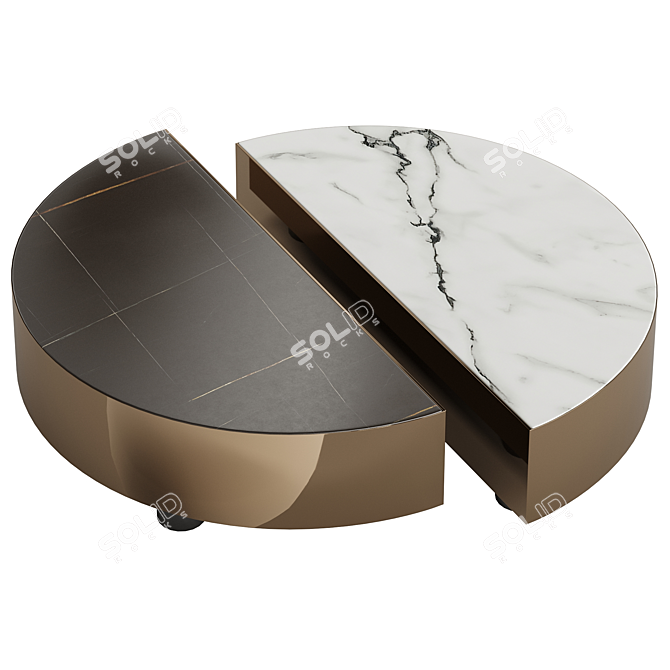 Fendi Eclipse Marble Coffee Table 3D model image 6