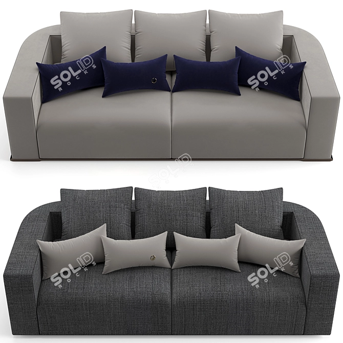 Elegant Fendi Casa Memoire Sofa 3D model image 2