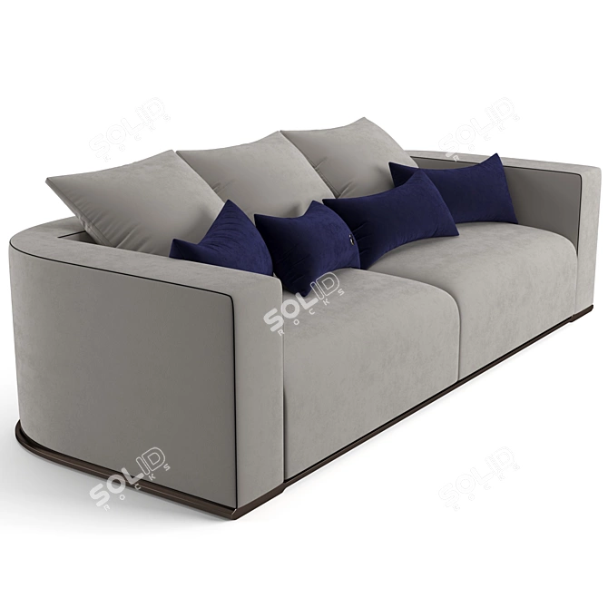 Elegant Fendi Casa Memoire Sofa 3D model image 3
