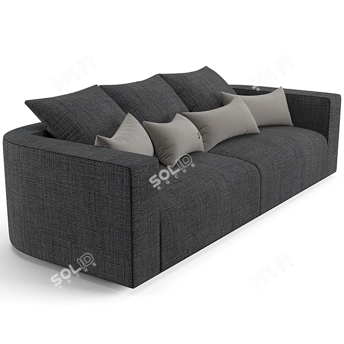 Elegant Fendi Casa Memoire Sofa 3D model image 4