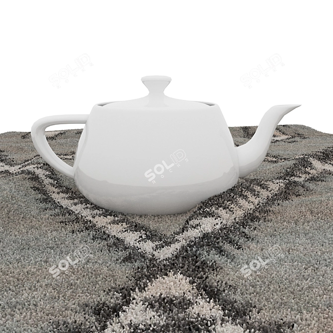 Versatile Rug Set | 8 Designer Carpets 3D model image 6