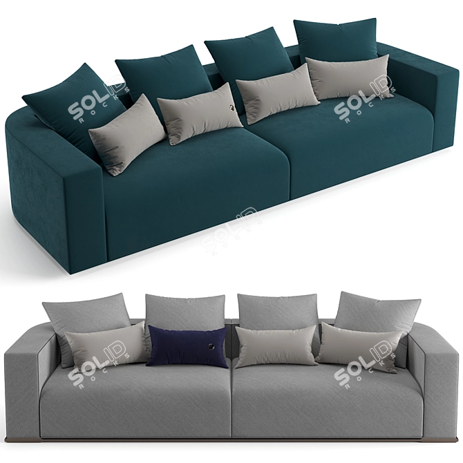 Luxurious Fendi Casa Memoire Sofa 3D model image 1