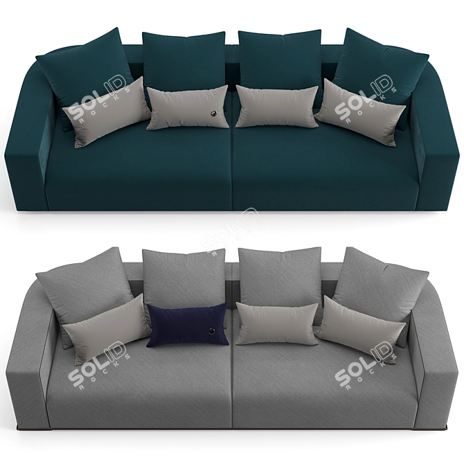 Luxurious Fendi Casa Memoire Sofa 3D model image 2