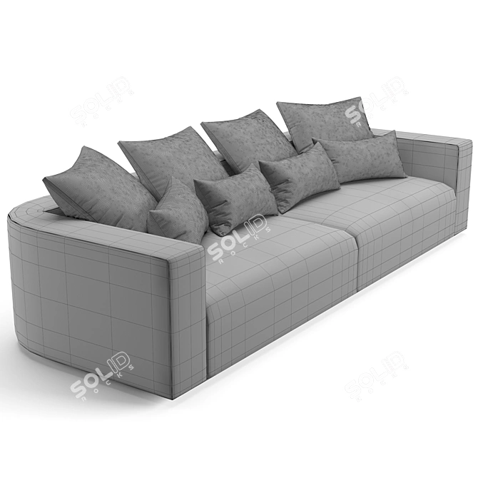 Luxurious Fendi Casa Memoire Sofa 3D model image 7