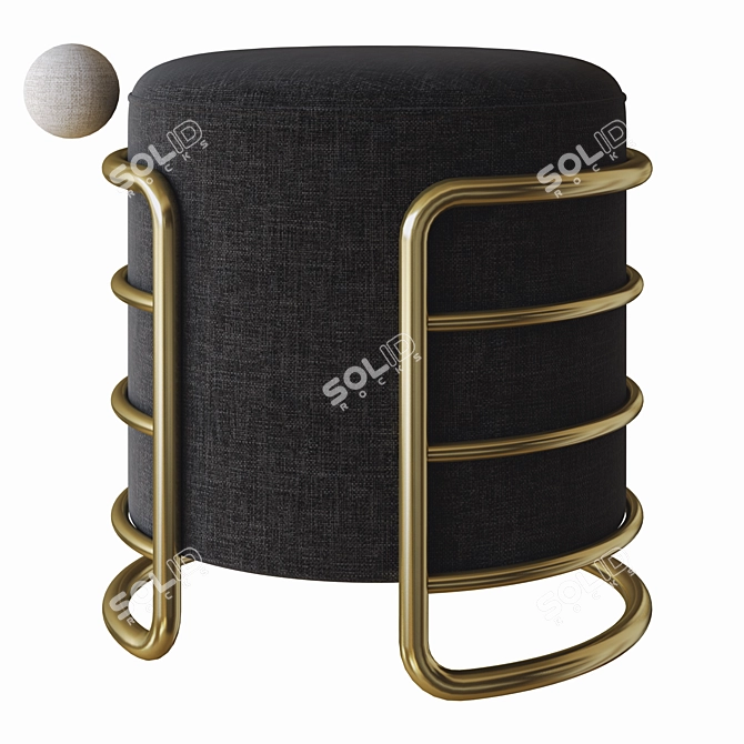 Elegant Eero Stool: Porus Studio 3D model image 1