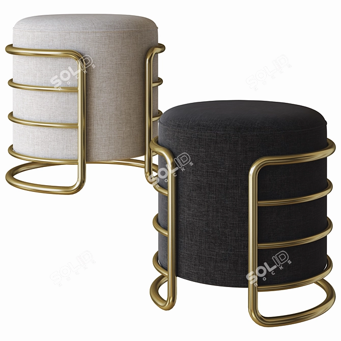 Elegant Eero Stool: Porus Studio 3D model image 2