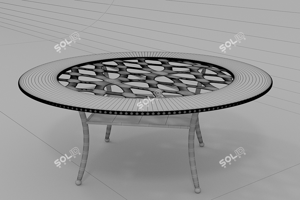 Premium Glass Lazuno Ok Table 3D model image 2