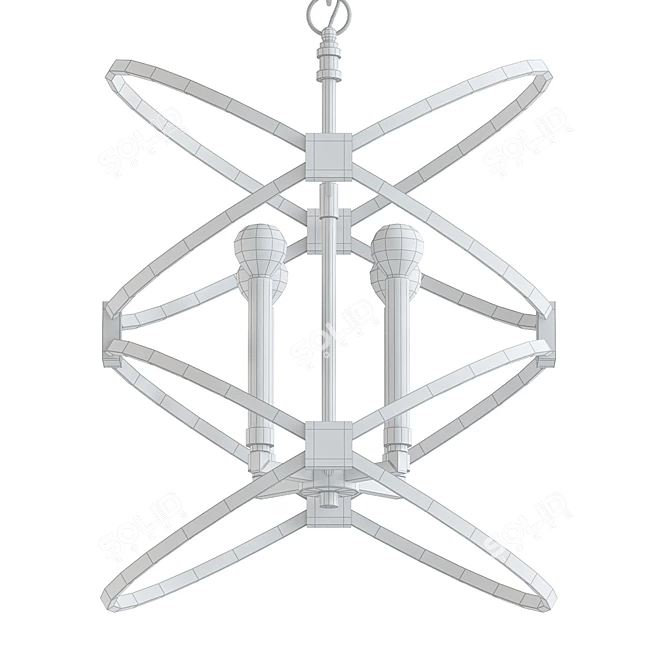 Capital Fire Pendant Light 3D model image 2