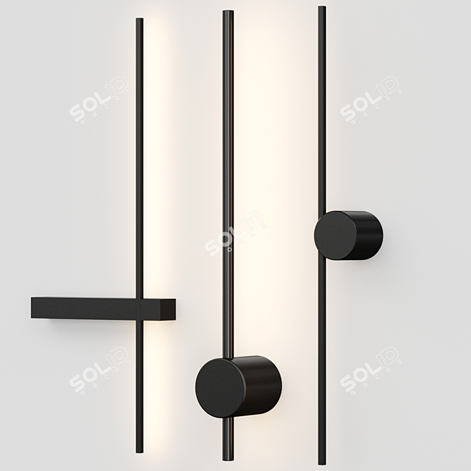 Modern Wall Lamp Set 3D model image 1