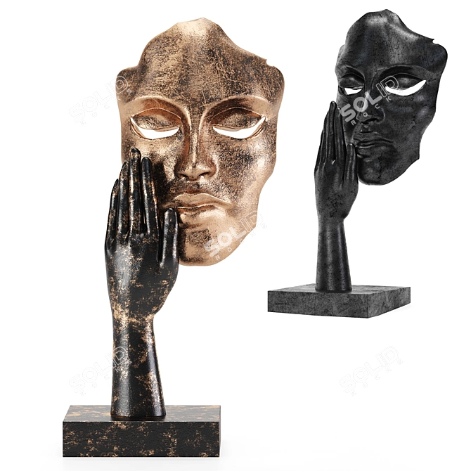 Modern People Sculpture Set: Elegant Decor for Your Space 3D model image 1