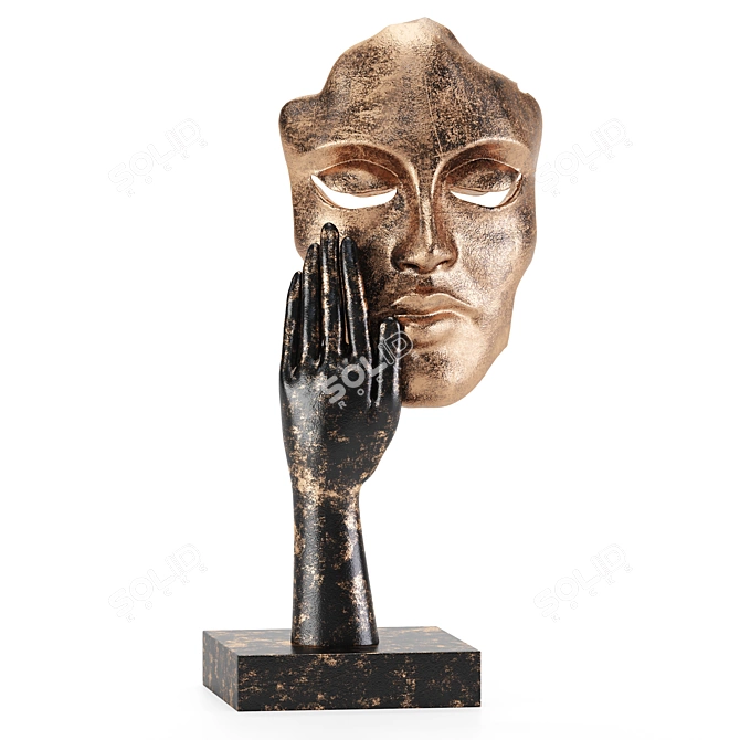 Modern People Sculpture Set: Elegant Decor for Your Space 3D model image 2