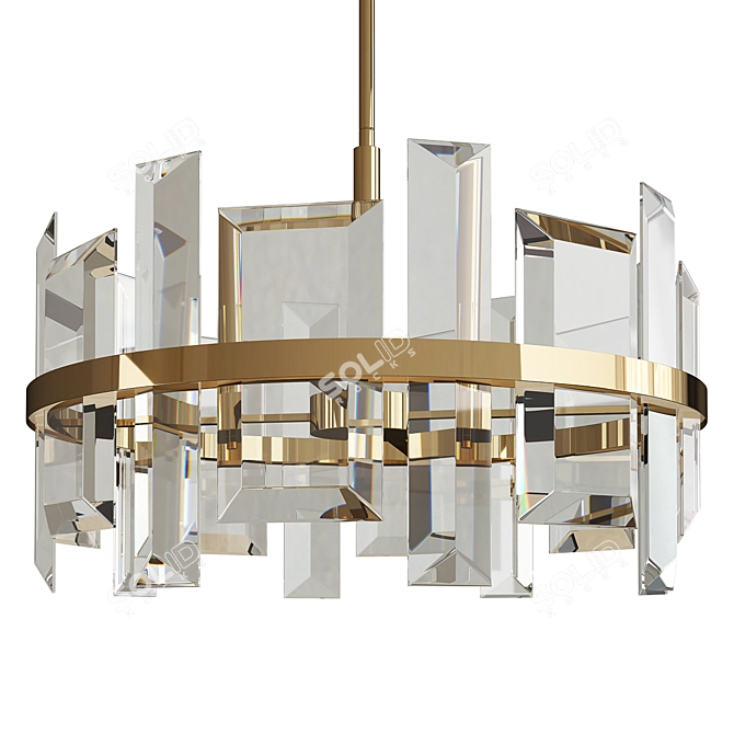 Elegant Odette Pendant Light 3D model image 1