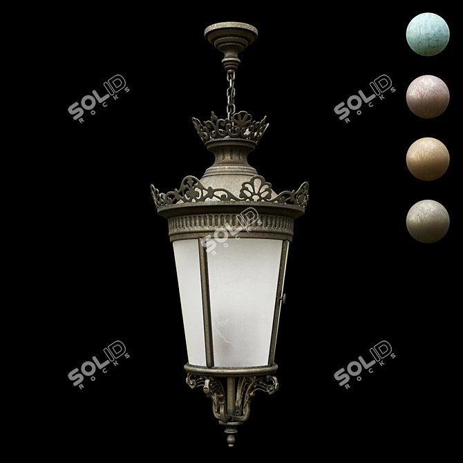 Columbia Wallmount Hanging Light 3D model image 2