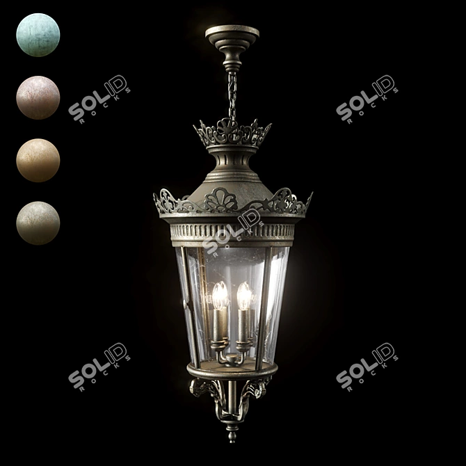 Columbia Wallmount Hanging Light 3D model image 8