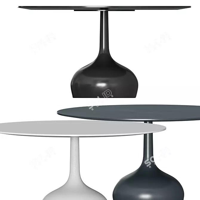 SAEN Sculptural Dining Table 3D model image 2