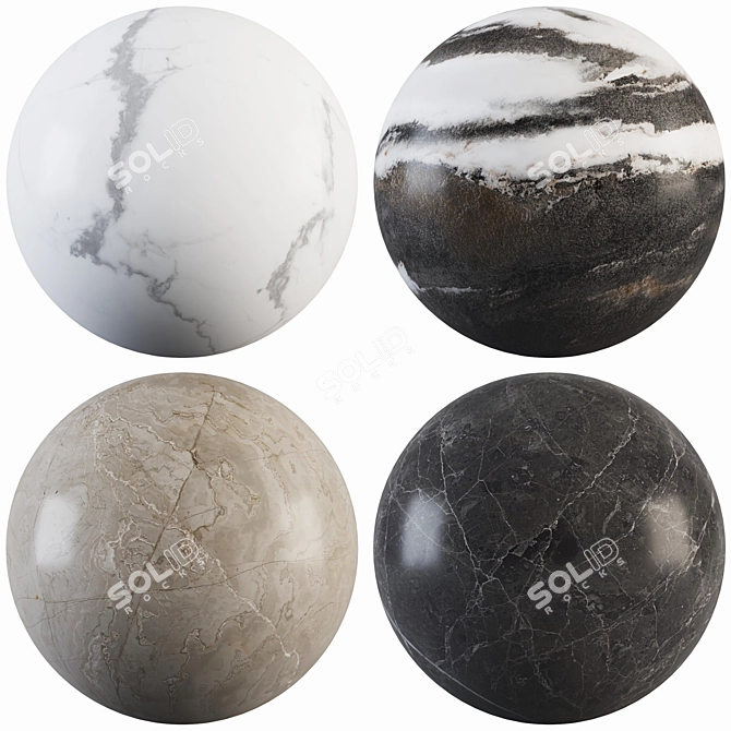 Marble Fusion Collection 3D model image 1