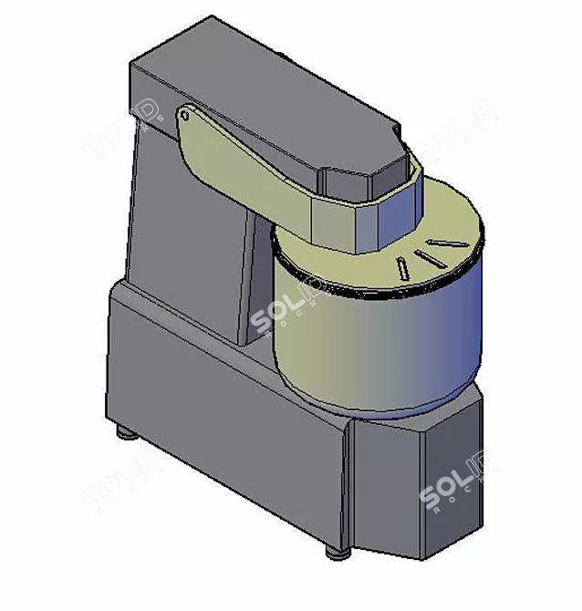 GAM S-16: Industrial Dough Mixer 3D model image 1