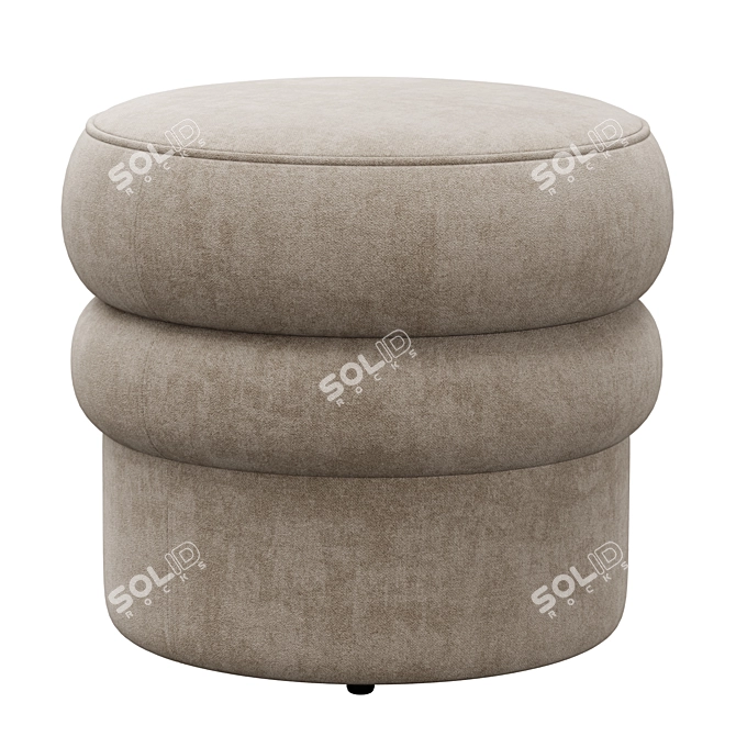 Modern Fabric Stool: Swagger 20 by Kardiel 3D model image 5