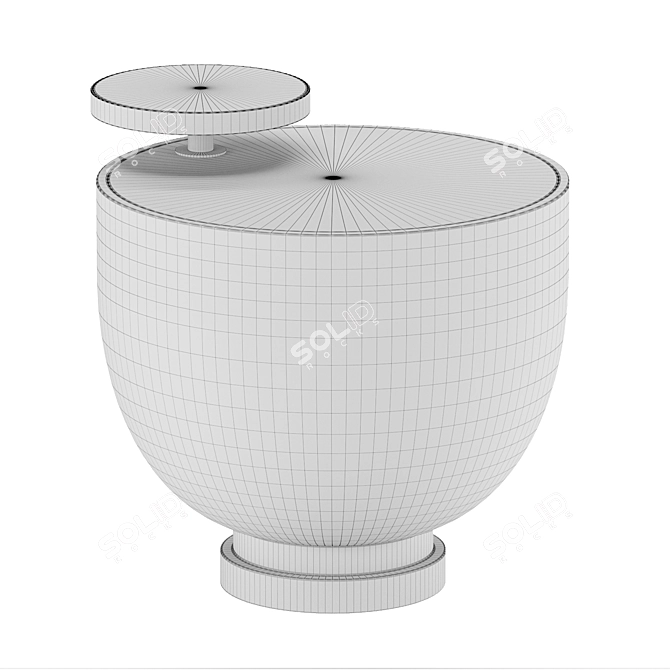 Elegant Theo Accent Table 3D model image 3