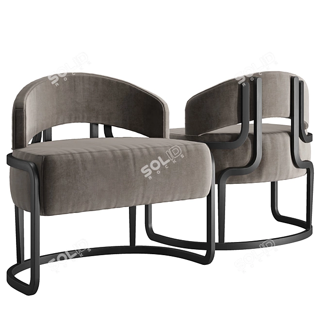 Aurelia Chair: Stylish and Modern Rundsessel 3D model image 3