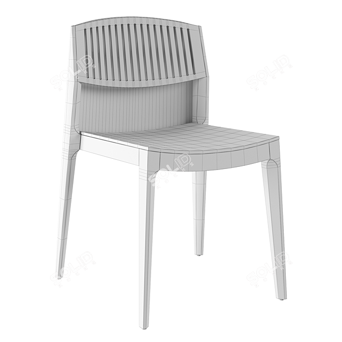 Elegant ISA 140L Chair: Martínez Design 3D model image 3