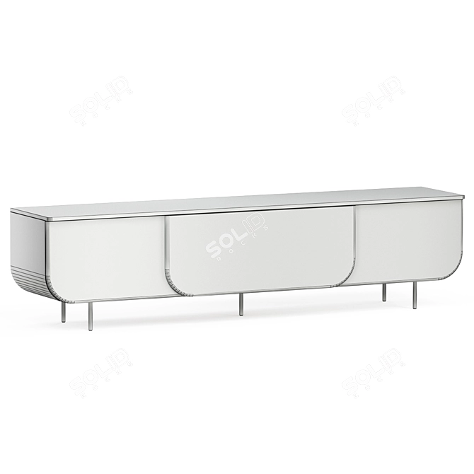 Elegant Bloom Sideboard: Milla & Milli 3D model image 4