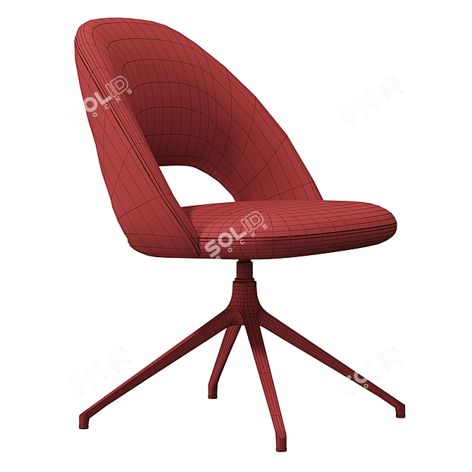 Roma Furman Armchair: Modern Elegance in Compact Design 3D model image 6