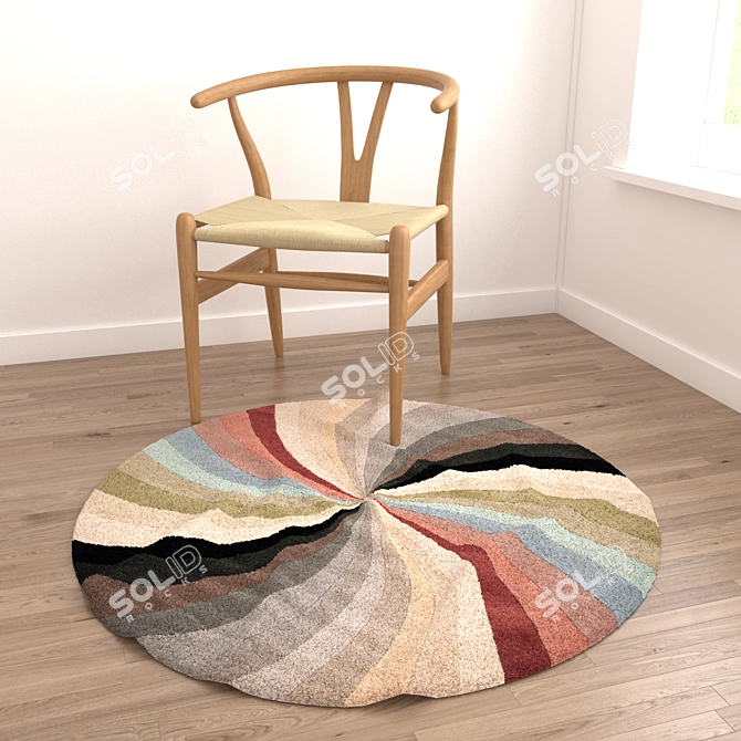 Versatile Collection: Textured Rugs 3D model image 4