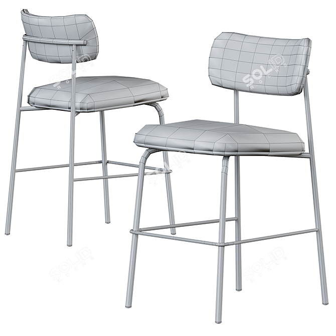 Artifort Aloa Bar Stool - Modern, Stylish, Versatile 3D model image 5