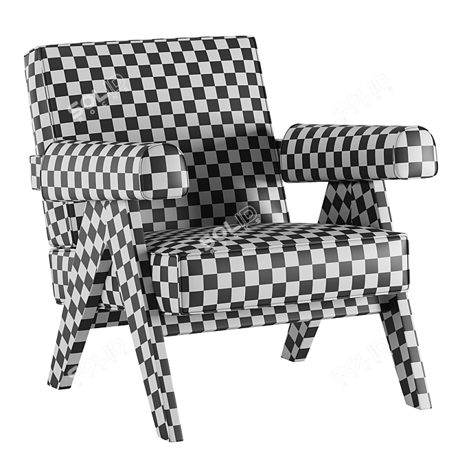 Cassina Armchair: Modern Comfort for Your Space 3D model image 3