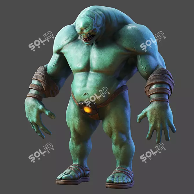 2013 Monster: Low-Poly 3D Model 3D model image 1