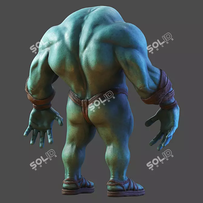 2013 Monster: Low-Poly 3D Model 3D model image 4