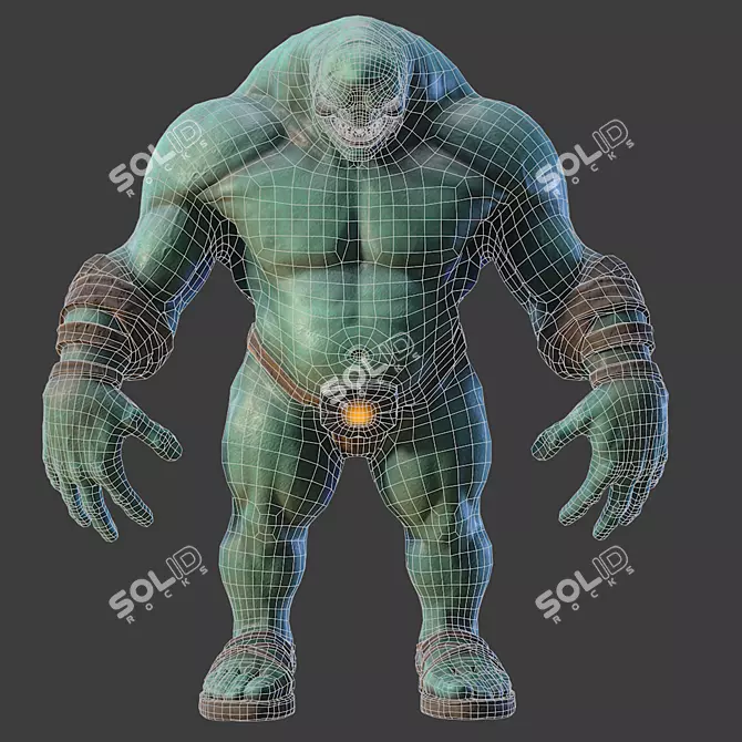 2013 Monster: Low-Poly 3D Model 3D model image 5