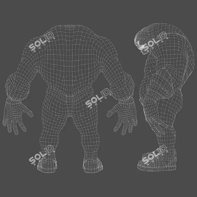 2013 Monster: Low-Poly 3D Model 3D model image 6