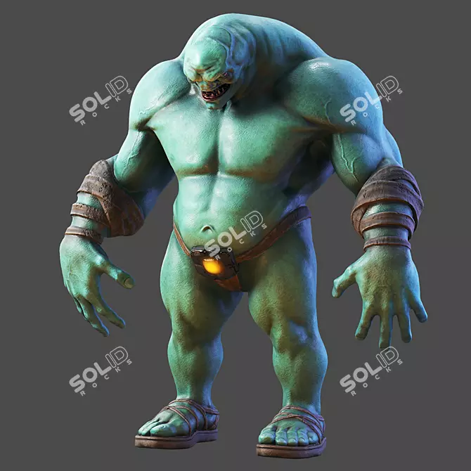 2013 Monster: Low-Poly 3D Model 3D model image 8