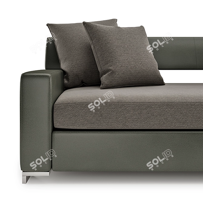Sleek Philippe Hurel Elton II Sofa 3D model image 3