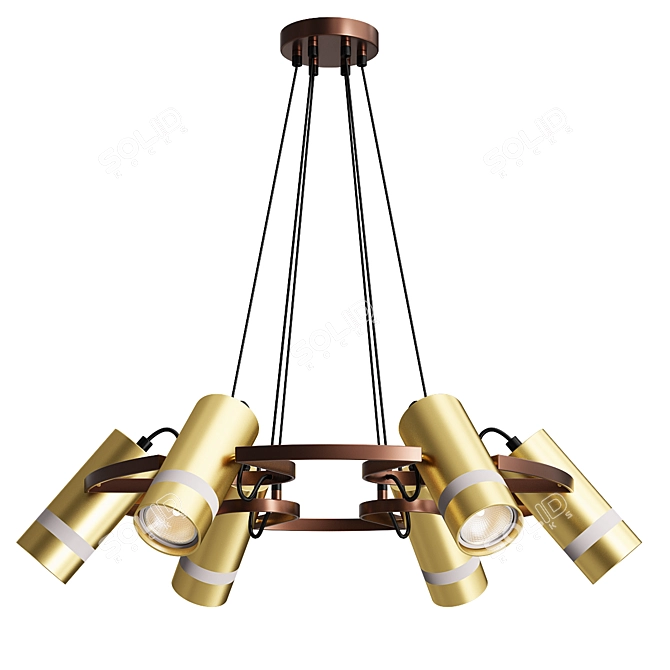 Harper Pendant Chandelier - Modern Centimeter Design 3D model image 1