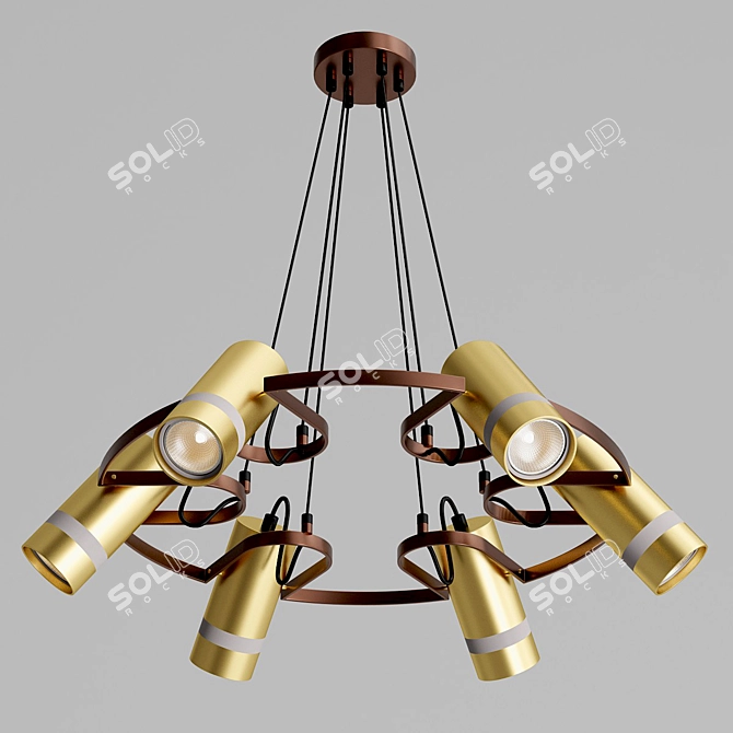 Harper Pendant Chandelier - Modern Centimeter Design 3D model image 2