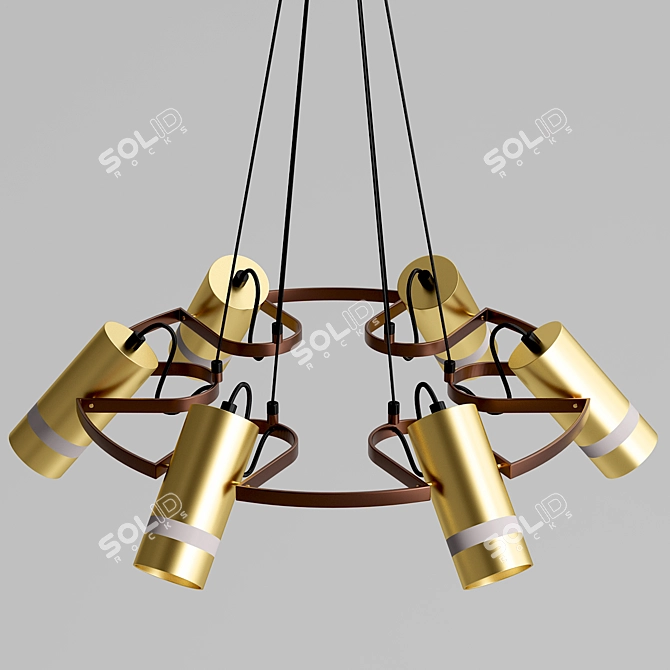 Harper Pendant Chandelier - Modern Centimeter Design 3D model image 3