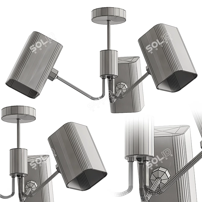 Modern Ceiling Chandelier: Wedo Light 3D model image 2