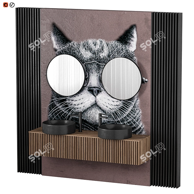 3Dmax 2014 CAT Bathroom 3D model image 1