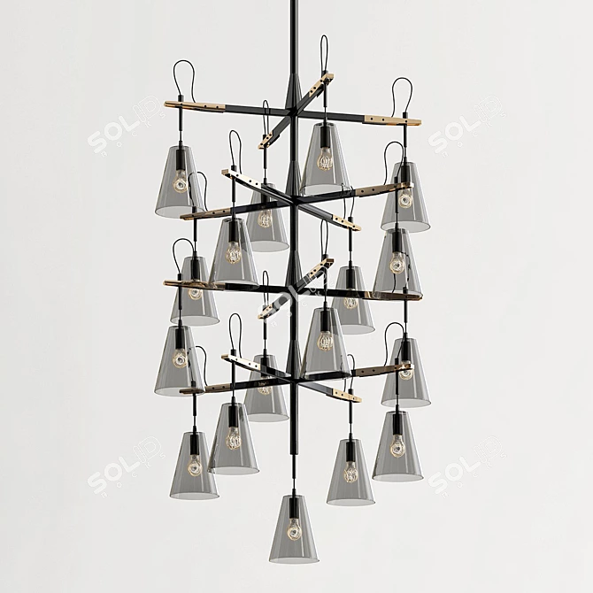 Luxury Vail Chandelier: Exquisite Design 3D model image 1