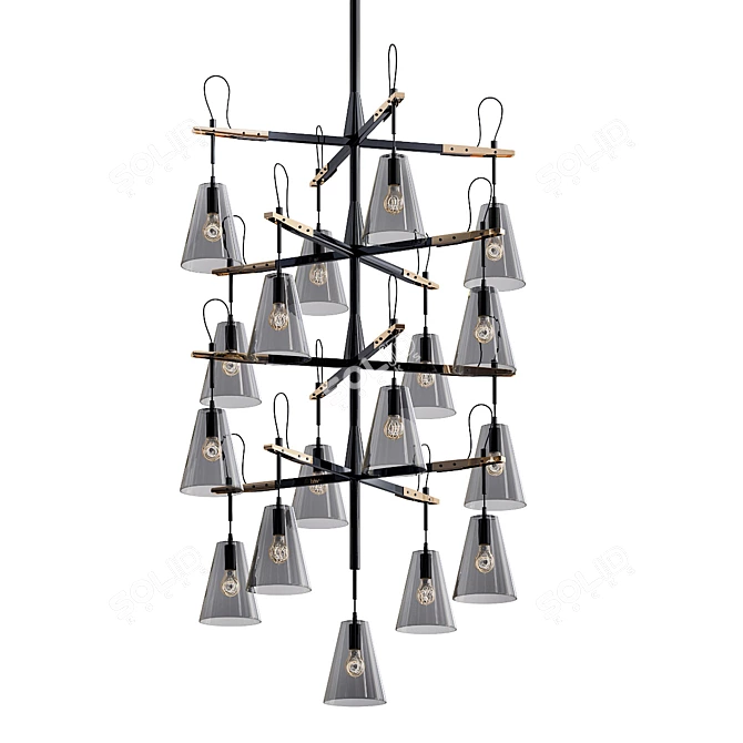 Luxury Vail Chandelier: Exquisite Design 3D model image 3