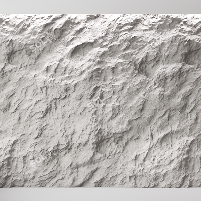 Seamless Rock Cliff Wall Textures 3D model image 3