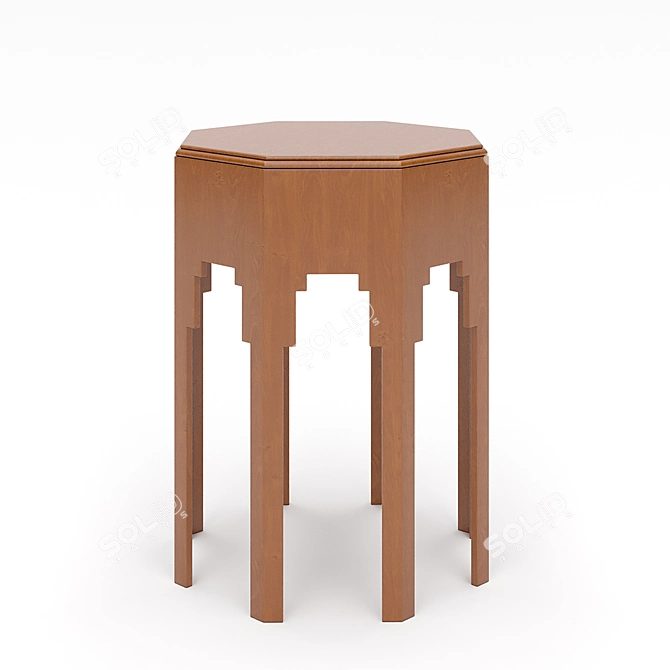 Vaughan Oakley Table: Elegant and Modern 3D model image 1