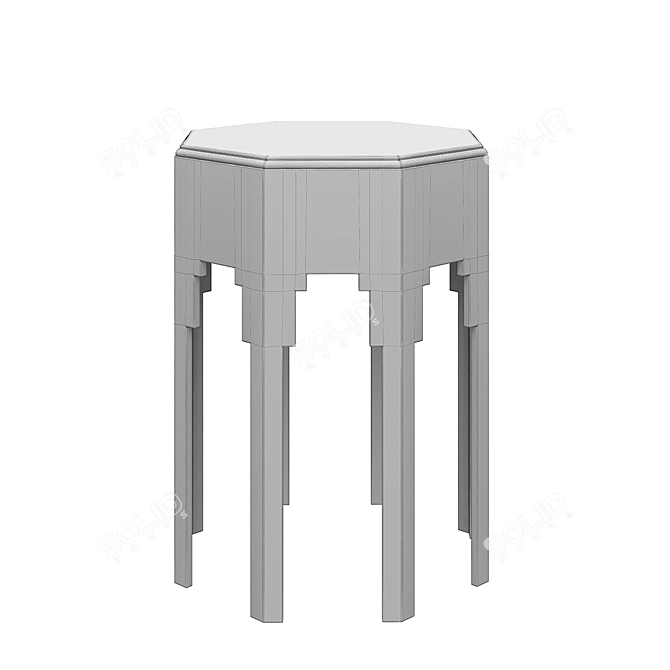 Vaughan Oakley Table: Elegant and Modern 3D model image 3