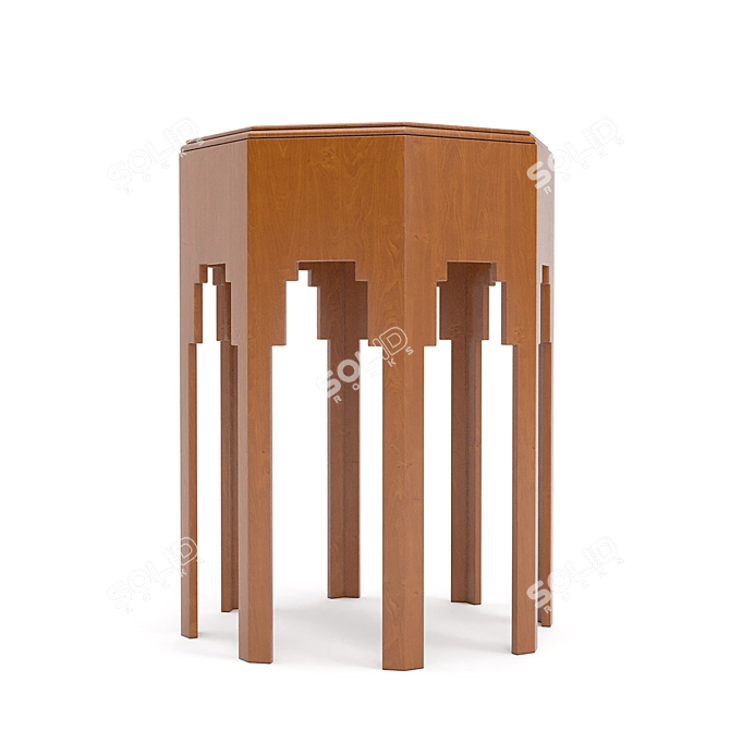 Vaughan Oakley Table: Elegant and Modern 3D model image 4