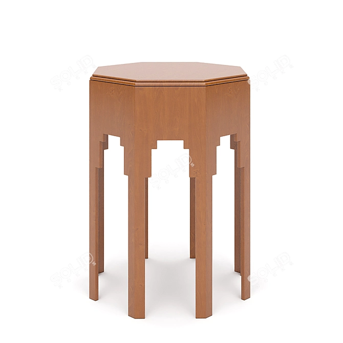 Vaughan Oakley Table: Elegant and Modern 3D model image 5