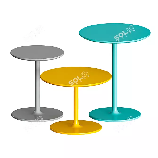 SIMPLIT Minimalist Coffee Table 3D model image 2